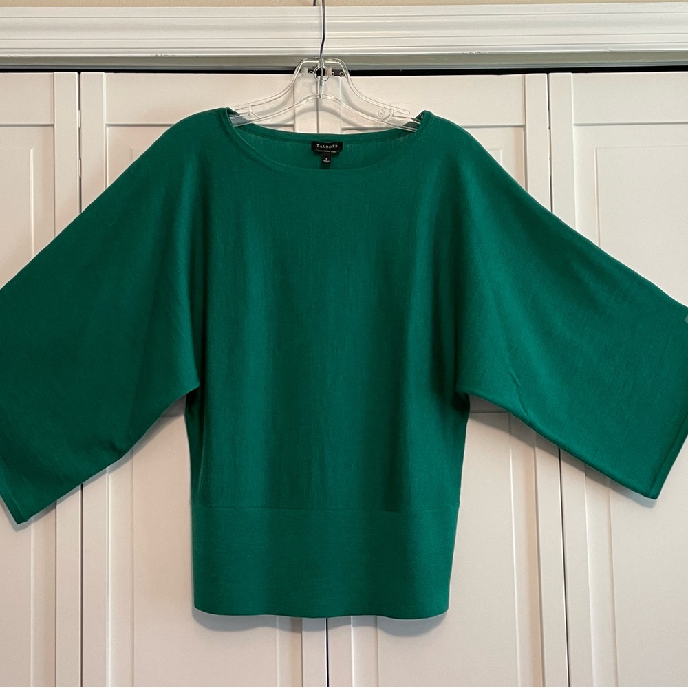 Talbots Batwing Sweater 100% Wool